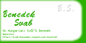 benedek svab business card